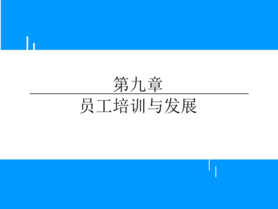 (莆田学院管理学院人力资源管理)第九章员工培训